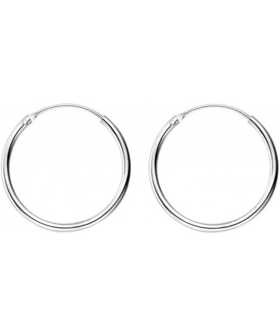 Minimalist Thin Endless Hoop Earrings Sterling Silver 925 Simple Small Cartilage Huggie Hoops Tragus Earring Ear Piercing Nos...