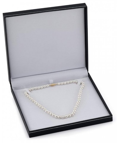 14K Gold 5.0-5.5mm AAAA Quality Round White Freshwater Cultured Pearl Necklace for Women 18" Princess Length Yellow Gold $37....