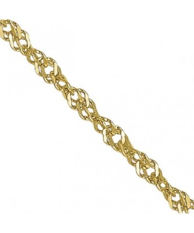 10K Yellow Gold 1 mm Singapore Chain - Nickel Free - Made In Italy 16" 18" 20 20.0 Inches $35.20 Necklaces