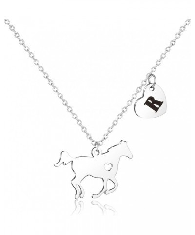 Horse Gifts for Girls Horse Necklace for Girls Dainty Horse Pendant Horse Gifts for Girls Women Horse Lovers Kids Jewelry Hea...