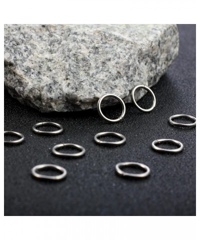 Earbility 10 PCS Ring Stacks Stainless Steel Segment Hoop Ear Cartilage Tragus Helix Lip Piercing Nose Rings Nipple Septum Cl...