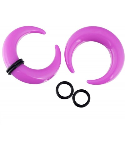 9 Pairs Acrylic Crescent Taper Set Horseshoe Septum Pincher Spiral Ear Stretching Kit Gauges 14G 12G 10G 8G 6G 4G 2G 0G 00G C...