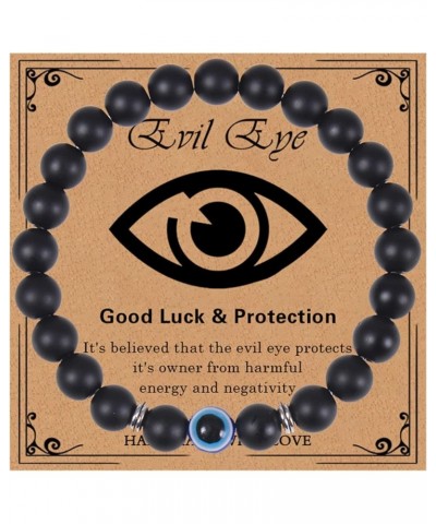 Evil Eye Bracelets, Good Luck Bracelet for Protection Blessing, Healing Crystals Amulet Jewelry, Mal De Ojo Bracelet, Evil Ey...