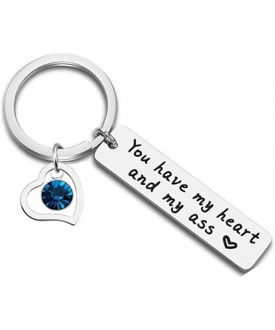 You Have My Heart and Ass Birthstone Bar Keychain Funny Birthday Gifts between Best Friends 12-december $9.00 Bracelets