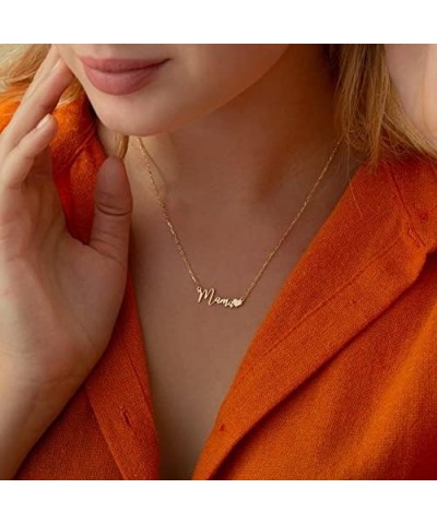 Layered Name Necklace Personalized with Heart Custom 18K Gold Plated Nameplate Pendant Customized Choker Name Necklace for Wo...