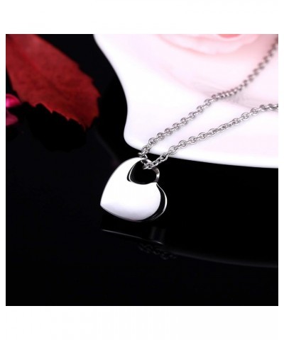 Heart Pendant Cremation Urn Necklace Stainless Steel Keepsake Waterproof Memorial Jewelry My Daughter My Angel $9.87 Necklaces