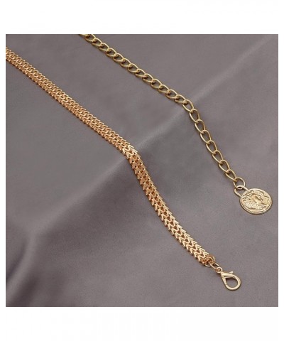 Waist Chain for Women Metal Belly Chain Waist Belt Accessory Gold 02 S: 41.3 in/105 cm $10.06 Body Jewelry