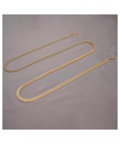 Waist Chain for Women Metal Belly Chain Waist Belt Accessory Gold 02 S: 41.3 in/105 cm $10.06 Body Jewelry