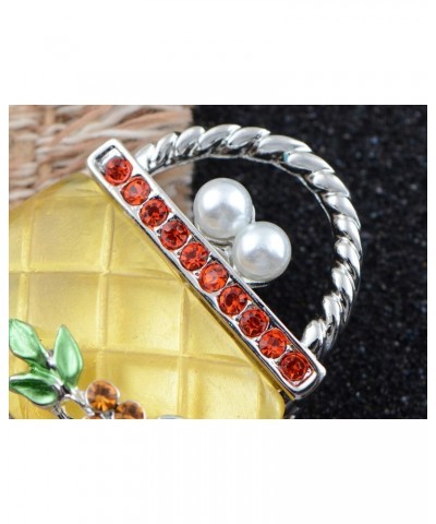 Women's Enamel Tiny Purse Clutch Novelty Rhinestone Crystal Pearl Charm Brooch Pin $11.75 Brooches & Pins