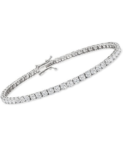 6.00 ct. t.w. Diamond Tennis Bracelet in 14kt White Gold 8.0 Inches $1.00 Bracelets