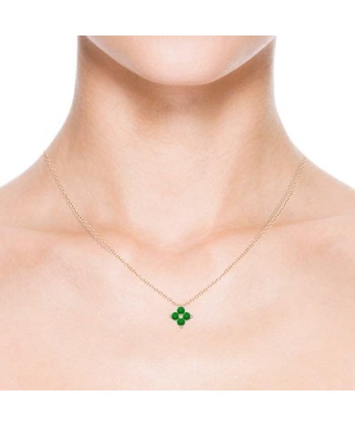 Natural Emerald Pendant Necklace for Women, Girls in 14K Solid Gold/Platinum | May Birthstone | Jewelry Gift for Her | Birthd...