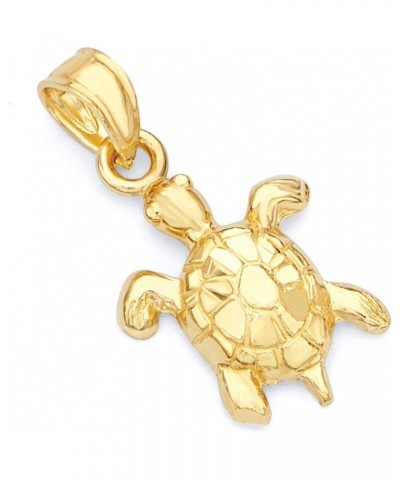 14k Yellow Gold Turtle Pendant $47.94 Pendants