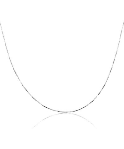 Personalized Sterling Silver Round Name Charm Necklace with Choice of Swarovski® Birthstone Setting. 20" Box Chain $16.65 Nec...