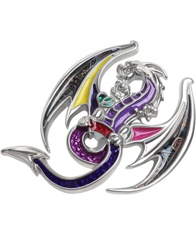 Enamel Funny Dragon Brooch Pins Zinc Alloy Fashion Jewelry Dinosaur Brooches for Women Girls Gifts Scarf Lapel Pin Charms Pur...