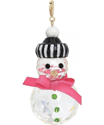 Womens Christmas Ornament Pendant Convertible Necklace One Size Snowman Crystal/Gold $19.44 Necklaces