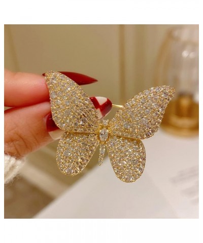 Luxury Butterfly Full CZ Brooches Pins Sparkly Crystal Animal Brooch Classic for Wedding Party Dance Banquet for Women Ladies...