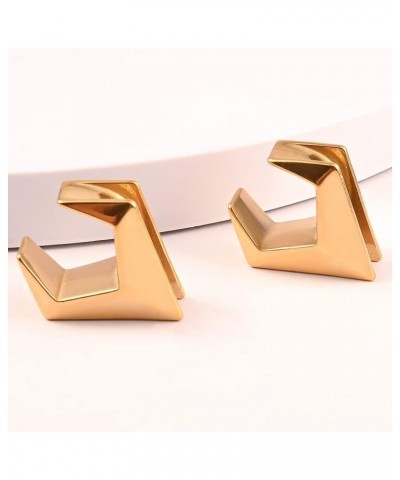 2PCS Rhombus Saddle Plugs Tunnels Hypoallergenic Stainless Steel 0g 2g Opening Ear Gauges Piercing Expander Stretchers Fashio...