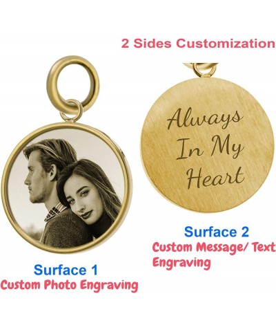 Personalized Photo and Message Custom Engraving Text Note Pendant Dangle Charm Bead for European Charm Bracelets Custom Photo...