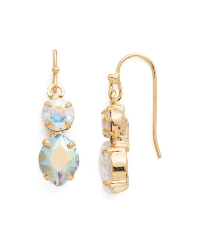 Majestic Marquise Earrings Crystal Aurora Borealis Bright Gold-Tone $20.57 Earrings