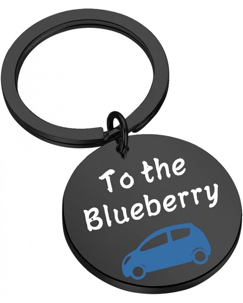 TV Show Inspired Keychain to The Blueberry Blueberry Gift TV Show Gift To the Blueberry Keychain Black $9.82 Pendants