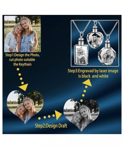 Custom Photo Dog Tag Necklace Personalized Memorial Necklace with Picture for Men & Women Customized Stainless Steel Jewelry ...