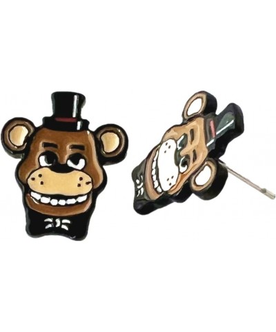 Five Nights Freddys Stud Earrings Environmental Zinc Alloy Horror Earrings for Boys Girls and Women $11.14 Earrings