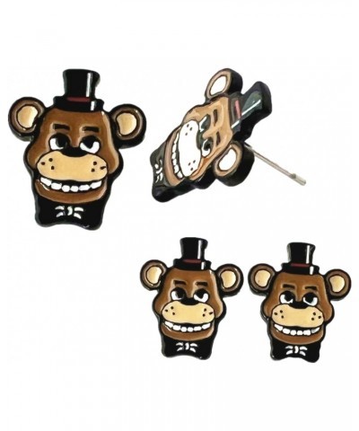 Five Nights Freddys Stud Earrings Environmental Zinc Alloy Horror Earrings for Boys Girls and Women $11.14 Earrings