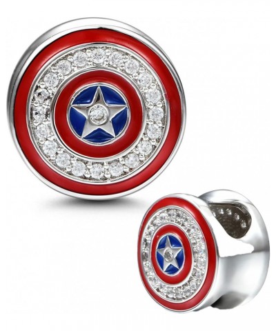 Captain America Fun Designer Charm For Bracelet $11.26 Bracelets