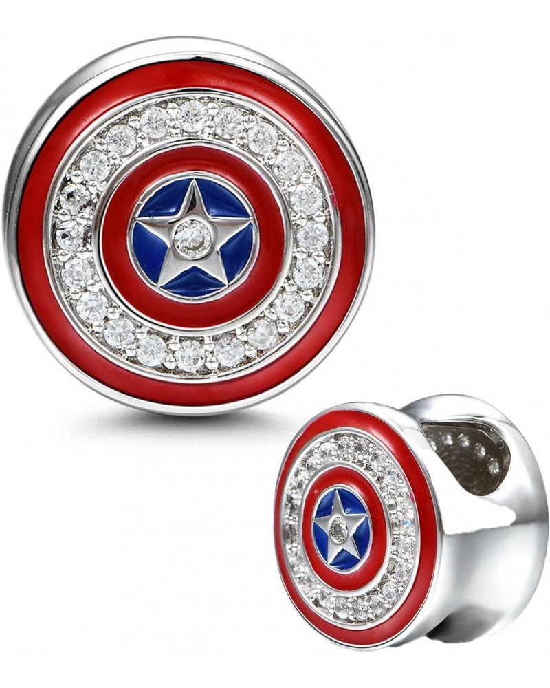 Captain America Fun Designer Charm For Bracelet $11.26 Bracelets