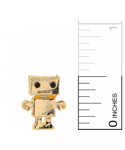 Gold Plated Box Robot Earrings $9.11 Earrings