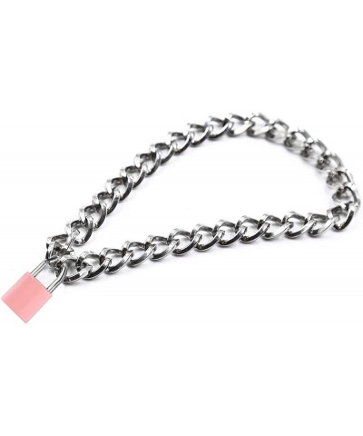 Lover Heart Padlock Necklace Metal Padlock Collar Choker for Men Women with Lock and Key A1 $11.79 Necklaces