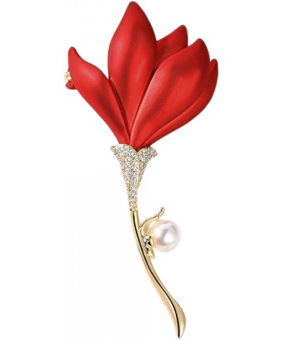 Floral Series Brooch Pins For Women Fashion Costume Pearl Flower Designer Broach & Pins Jewelry Christmas Gift Poppy $16.23 B...