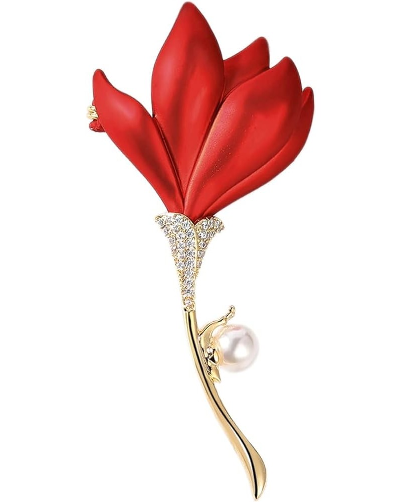 Floral Series Brooch Pins For Women Fashion Costume Pearl Flower Designer Broach & Pins Jewelry Christmas Gift Poppy $16.23 B...