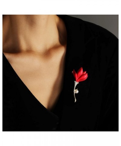 Floral Series Brooch Pins For Women Fashion Costume Pearl Flower Designer Broach & Pins Jewelry Christmas Gift Poppy $16.23 B...