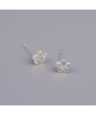 4/7 Pairs Colorful Flower Stud Earrings for Women Cute Dainty Small Plastic Flower Stud Earrings 4 Pairs $10.02 Earrings