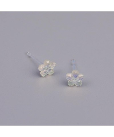 4/7 Pairs Colorful Flower Stud Earrings for Women Cute Dainty Small Plastic Flower Stud Earrings 4 Pairs $10.02 Earrings