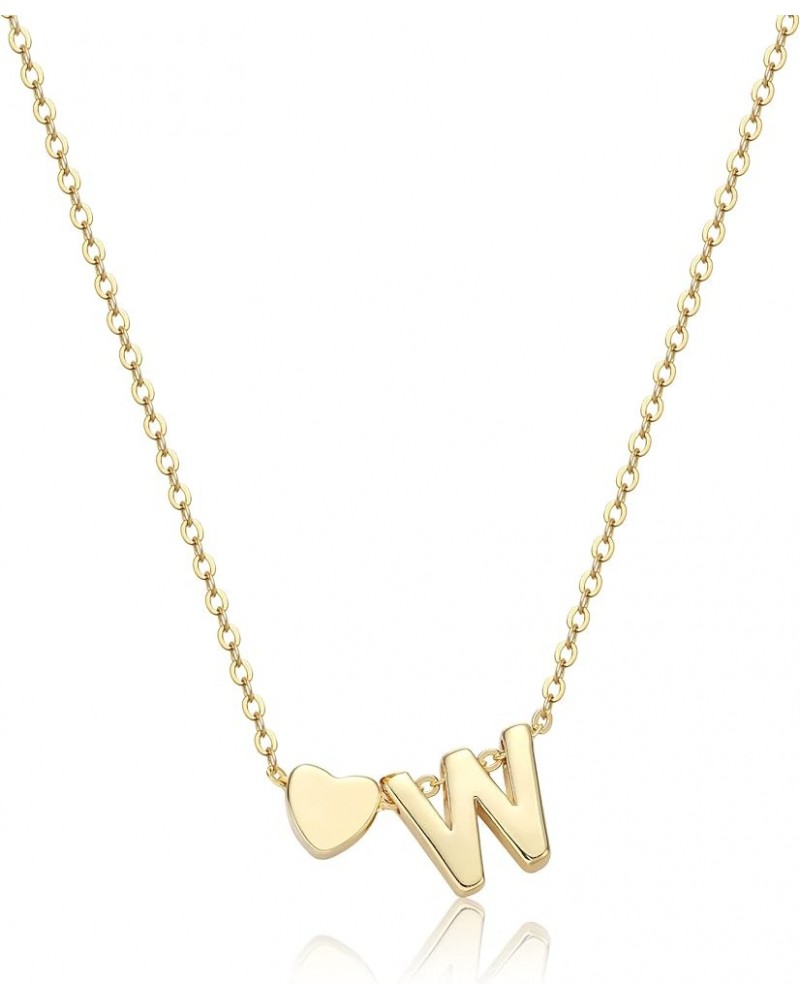 CHESKY Heart Initial Necklaces for Women Girls, 14K Gold Filled Heart Pendant Necklace Simple Small Cute Necklaces for Teen G...