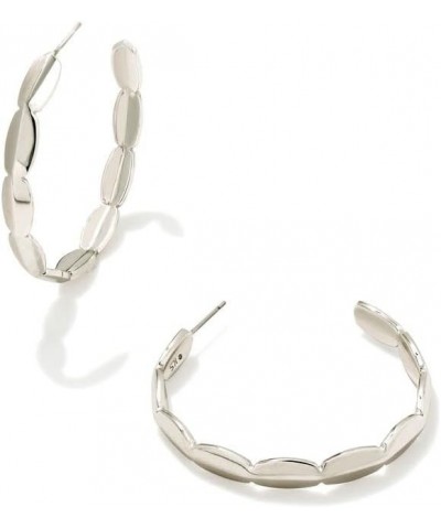 Brooke Hoop Earrings for Women, Fashion Jewelry RHODIUM METAL $32.64 Earrings