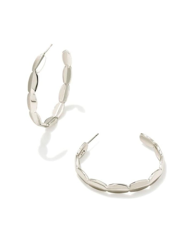 Brooke Hoop Earrings for Women, Fashion Jewelry RHODIUM METAL $32.64 Earrings