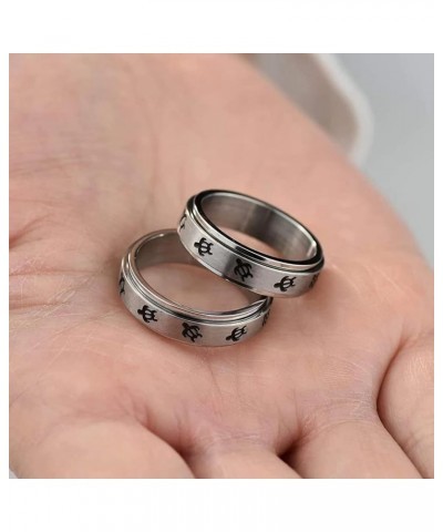 Anxiety Ring for Women Worry Rings Fidget Band Ring Moon Sun Star Spinner Rings for Girls Stress Relief Rings for Meditation ...