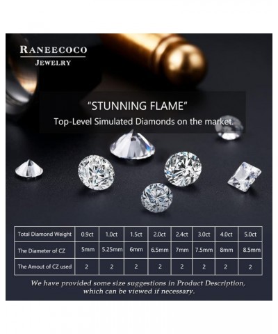 STUNNING FLAME" 18K Gold Plated Silver Brilliant Cut Simulated Diamond Cubic Zirconia Stud Earrings 5.0 carats 14k Gold Post ...