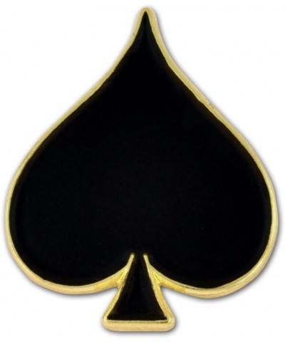 Black Spade Playing Card Suit Enamel Lapel Pin 25 Pack Black Spade $8.39 Brooches & Pins