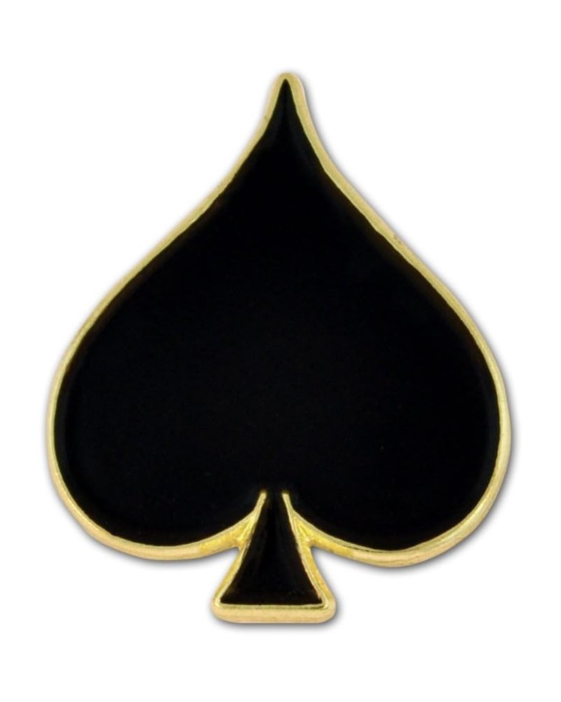 Black Spade Playing Card Suit Enamel Lapel Pin 25 Pack Black Spade $8.39 Brooches & Pins