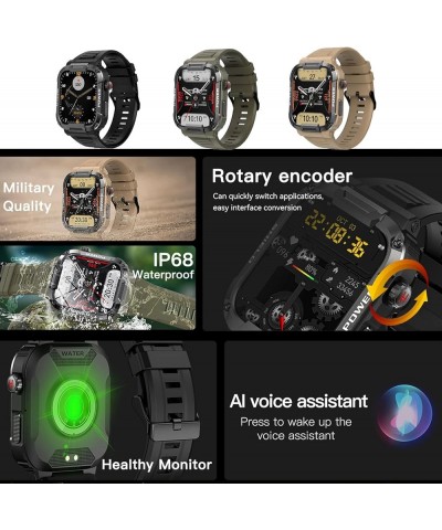 Gard Pro Ultra Smartwatch, Smart Bracelet Outdoor Three-Proof Sports Watch Waterproof Dustproof Shockproof, Waterproof Dust-P...