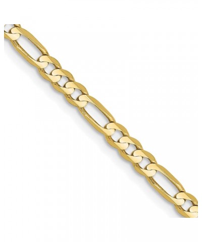 Solid 10K Yellow Gold 3mm Flat Figaro Chain -16.0" 18.0" 20.0" 22.0" 24.0" 30.0 18.0 Inches $165.98 Necklaces