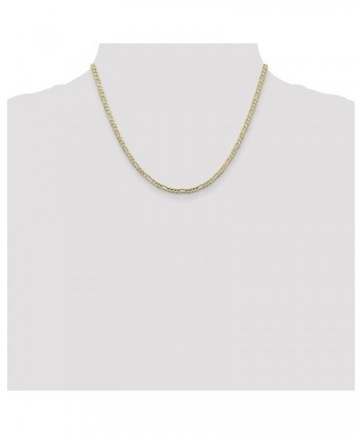 Solid 10K Yellow Gold 3mm Flat Figaro Chain -16.0" 18.0" 20.0" 22.0" 24.0" 30.0 18.0 Inches $165.98 Necklaces