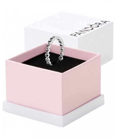 Jewelry Band of Hearts Sterling Silver Ring, With Gift Box $20.40 Rings