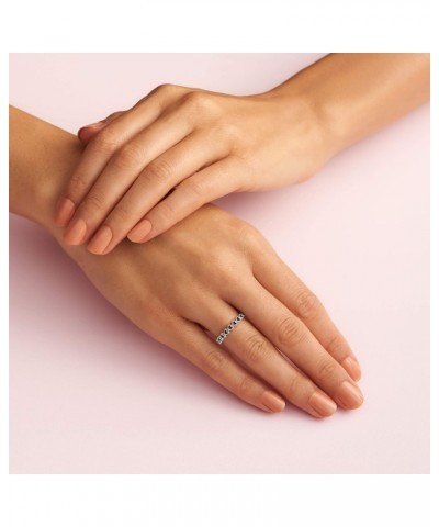 Jewelry Band of Hearts Sterling Silver Ring, With Gift Box $20.40 Rings