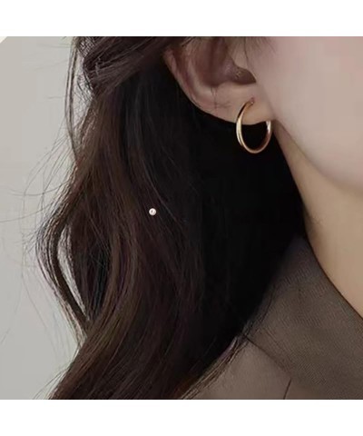 Clip On Hoop Earrings for Women - Silver and Gold-Tone Brass Spring Hoops for Non-Pierced Ears $7.13 Earrings