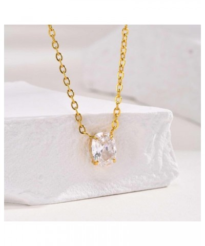 Dainty Gold Necklace,Women Girl's Cubic Zirconia 14k Gold Plated Necklaces,Heart Choker Chains Pendant Trendy Jewelry,Mothers...